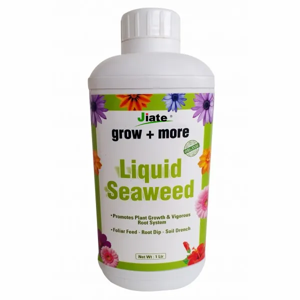 Fertilizante orgánico líquido, Elaborado con extracto de algas marinas, ácido húmico de aminoácido