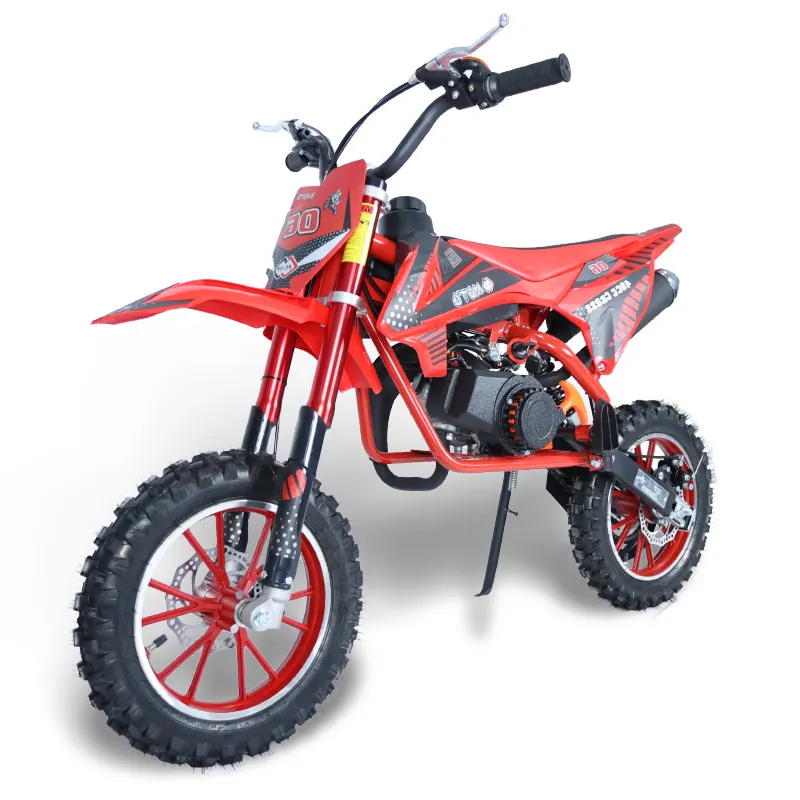 Mini Gas Crossmotor 49cc 2-takt Benzine Power Kids Dirt Pit Bike Mini Motorfiets Voor Tieners