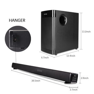 2.1条形家用条形低音炮，适用于带BT/USB/SD/FM/LED显示屏/遥控器的电视 - Product Image 3