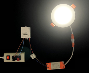 Venta al por mayor 5,8 GHz Lux Sensor Distancia Tiempo Retardo Ajustable Auto Encendido Apagado Microondas Sensor de Movimiento Humano Interruptor de Luz