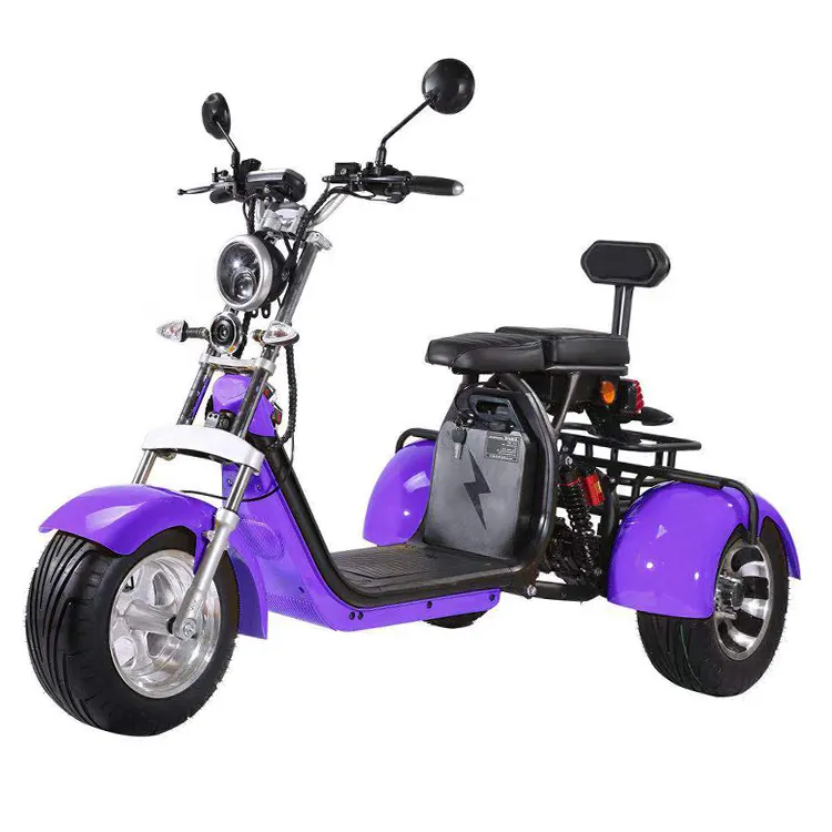 Amoto-motocicleta eléctrica de 3 ruedas para adultos, 1500w/2000w/3000W, 60v