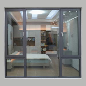 Kunden spezifisches festes Aluminium fenster für Wohn-und gewerbliche Zwecke im Freien Wind dichte Funktion Zeitgenössisches Glas design - Product Image 3