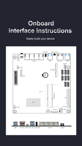 Bkhd ODM b760 8-bay NAS Bo mạch chủ Intel 12-14 Gen lga1700 8 * SATA 2 * NVMe 4*2.5g 1 * pciex4 2 * DDR5 tường lửa Router 17x17 ITX - Product Image 6