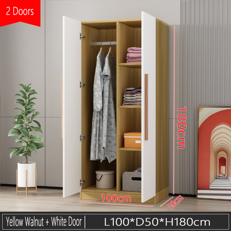 Light Walnut + White Door 100*50*180