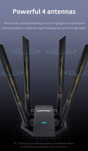 Strong Through the Wall 1300Mbps Wifiドライバー無料デュアルバンドWifiMT7612UNチップ4 * 6dBiアンテナネットワークカードComfast CF-WU785AC - Product Image 4