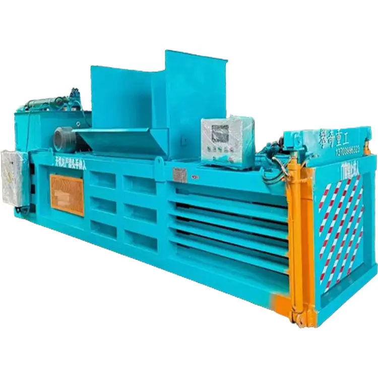 La pressa idraulica orizzontale viene utilizzata per il riciclaggio di scatole di carta straccia, paglia, cotone e altri materiali