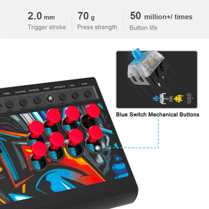 Arcade fight stick pxn x8 joystick wired game controller fighting stick for pc/android/ps3/ps4/nintendo switch/<strong>Xbox</strong> One/series - Product Image 4