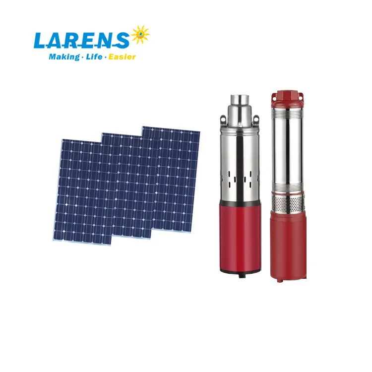 Pompe à eau solaire, brosse à vis pour puits solaire, 3 pouces, 12V ou 24V DC