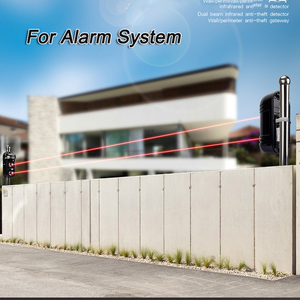 <strong>Wireless</strong> 433mhz Dual Beams Deceter Outdoor 100m IR Beams <strong>Sensor</strong> Wired Type With NO ,NC Perimeter Security for Alarm System - Product Image 3