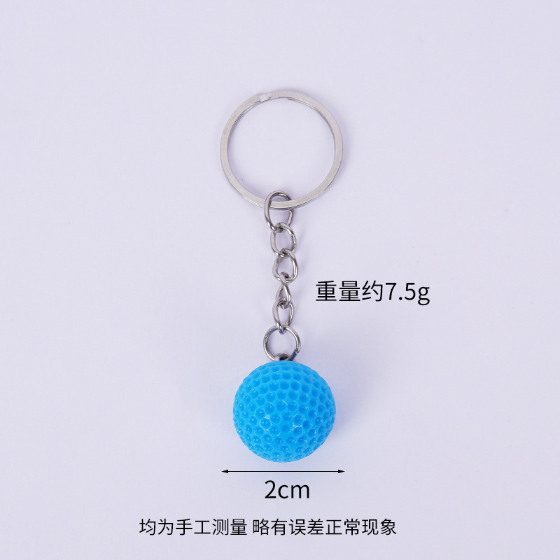 Balle de golf - bleu clair (porte-clés)