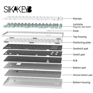 SIKAKEYB Castle Ck75 Us 75% Diseño 83 teclas Características únicas Teclado para juegos de computadora de escritorio retroiluminado RGB - Product Image 3