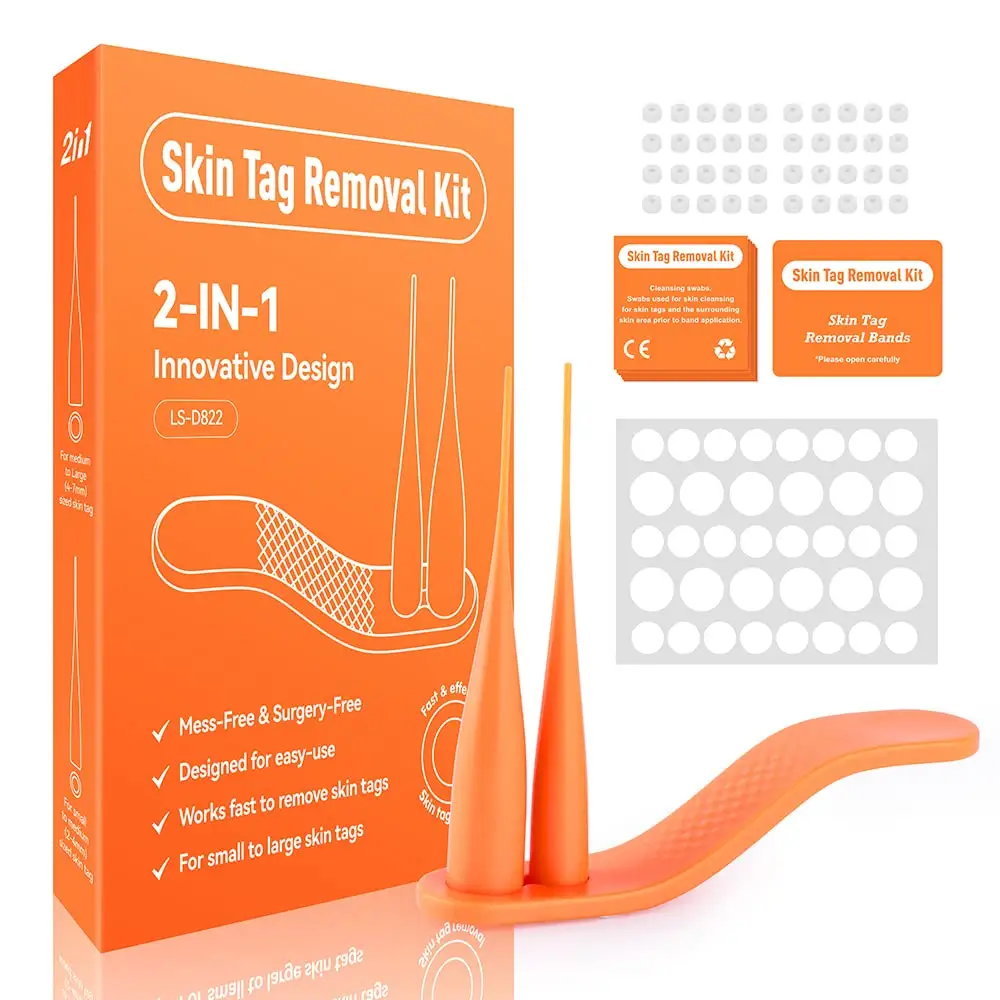 2-8mm micro regular Skin Tag Remover Tool Wart Auto Remove Safe and Painless Acne Treatment Double Cone Skin Tag Remover