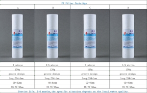 Su arıtma sistemleri ve ev ön filtrasyon sistemi için 1/5micron 2.5 ile PP filtre Pp tortu filtresi kartuşu x 10 inç - Product Image 3