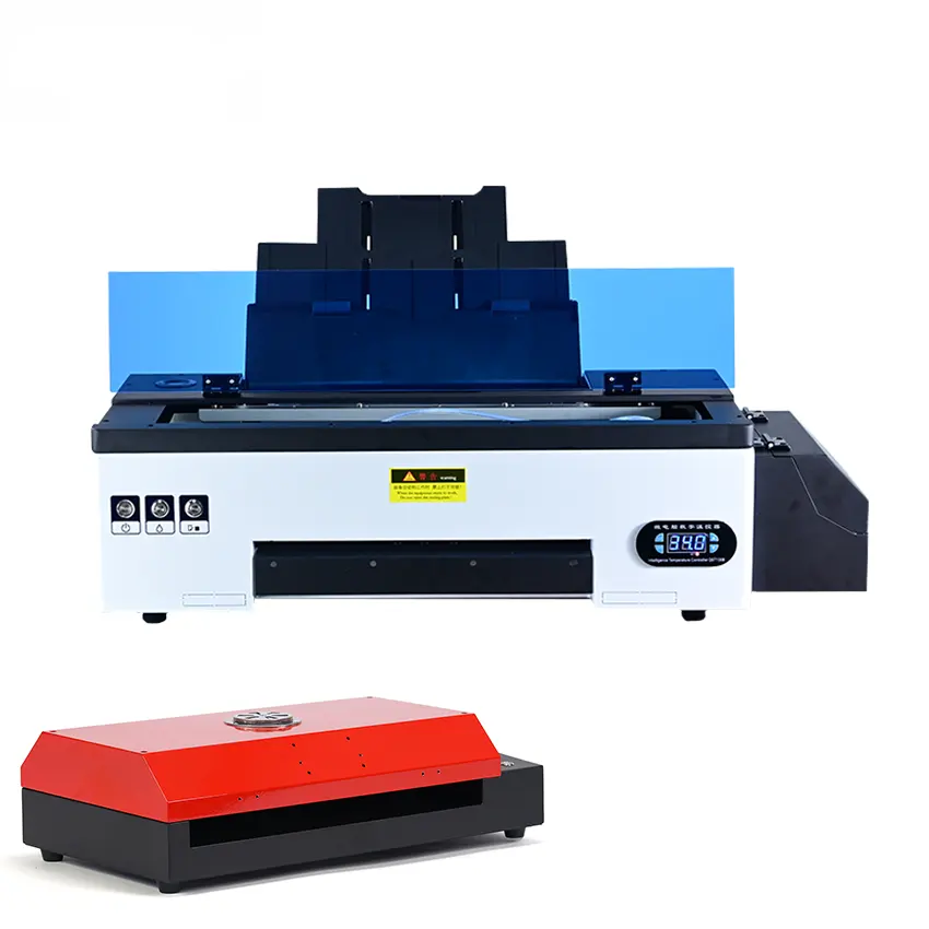 Imprimante numérique DTF Tête d'impression L1800 Imprimante DTF 30CM Imprimante DTF à film à transfert de chaleur Machine pour T-shirts Hoodies