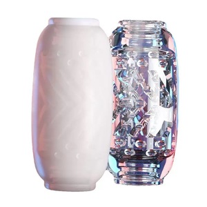 Man's Penis Through Double Training Silicone ABS Soft Masturbation <strong>Cup</strong> Hold Thick Stem Tightly Masturbation <strong>Cup</strong>
