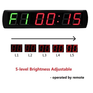 YIZHI Tragbare multifunktion ale 4-Zoll-Digital Home Gym Intervall Timer Workout Countdown Stoppuhr Timing Clock für Boxing Yoga - Product Image 5