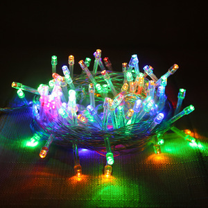 Venta caliente 10M 20M 30M 50M 100M <span class=keywords><strong>LED</strong></span> cuerdas decoración Navidad luz 110V 230V cable de PVC transparente <span class=keywords><strong>LED</strong></span> Cadena de luz para árbol de Navidad - Product Image 2