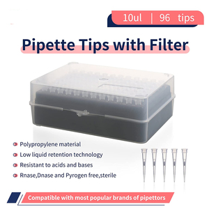 ปลายปิเปตต์แบบไม่มีตัวกรองพลาสติกใสสำหรับสไตล์10ul - Product Image 2