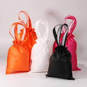 Portátil Durable Reutilizable Patrón personalizado Bolsa con cordón no tejido Almacenamiento Joyería Regalo Presente Bolsa con cordón con asas - Product Image 2
