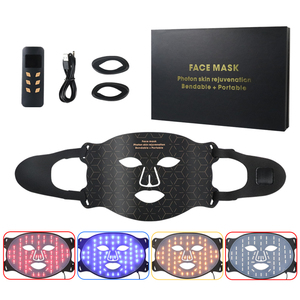 Toptan Led maske yüz ve boyun kızılötesi ev kullanımı silikon yüz maskesi Led ışık terapisi Led yüz maskeleri - Product Image 5
