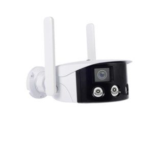 Sistema De Cámara De Seguridad De Visión Nocturna Colorida De 4MP ICSEE Bullet Lente Dual Luz Led Cámara Panorámica De Seguridad WiFi