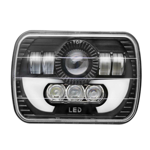 6x7 6英寸 led 大灯方形 led 大灯 Hi/Lo 光束 led灯与 DRL 5x7 大灯改装套件 - Product Image 1