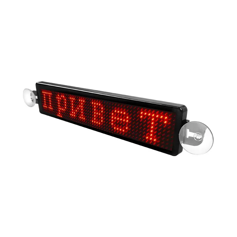 Señales LED de desplazamiento Perfecto Azul Rojo verde brillante Taxi LED Sign Board Precio bajo Publicidad digital LED car display Signage