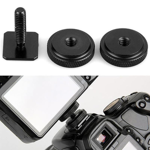 <strong>1</strong>/<strong>4</strong>&quot; Dual Nuts Tripod <strong>Mount</strong> Screw Double Layer Thread Screw <strong>Mount</strong> Adapter Black Camera Screw <strong>Mount</strong> for Camera Flash - Product Image 6