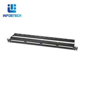 Renbao 3U 19 pulgadas 24 puertos UTP CAT6 RJ45 Panel de conexión de red Keystone Jack módulo tipo Commscope sin gestión de cables - Product Image 2