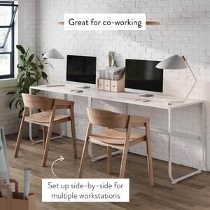 Home Office Learning Desktop <strong>Computer</strong> <strong>Simple</strong> Study Writing <strong>Desk</strong> Without Drawer Modern and <strong>Simple</strong> Living Room Customized Package - Product Image 5
