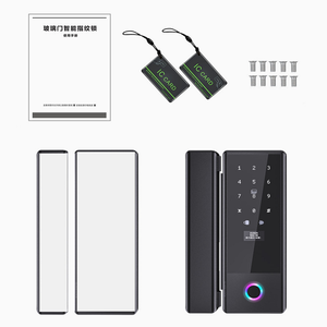 Cam kapi akıllı kilit parmak izi Tuya APP şifre anahtarsız giriş kartı akıllı kapı kilidi - Product Image 6