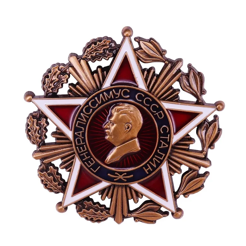 Encomenda personalizada soviética do emblema medalhão, distintivos joseph stálin rússia