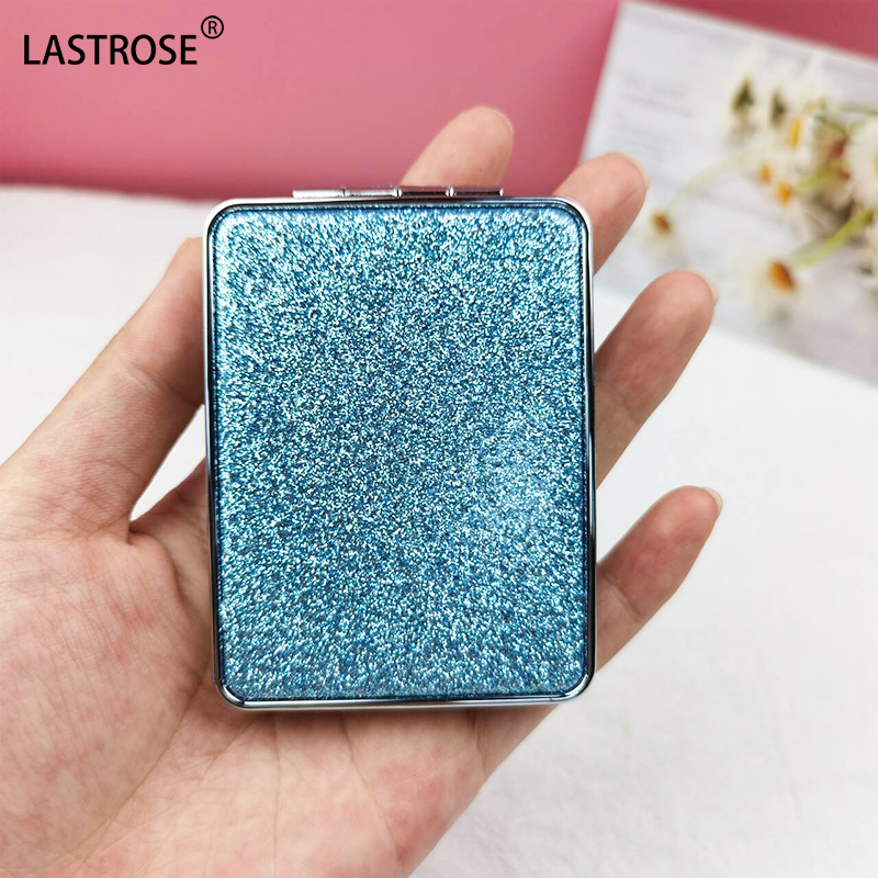 6*8cm blue glitter rectangle mirror