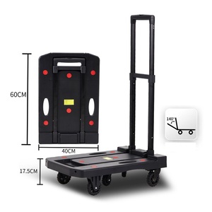 200kg負荷コンパクトフラットベッドプラットフォーム軽量ポータブル格納式折りたたみ式台車折りたたみ式荷物ハンドトロリーカートトラック