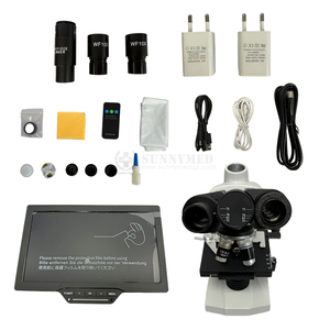 Microscopio biológico LCD de 9,7 pulgadas para estudiantes de medicina binocular, microscopio Digital para laboratorio de Hospital - Product Image 4