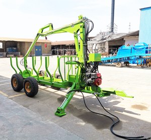ATV Logs Trailer with Crane Transporting Logs <strong>and</strong> <strong>Timber</strong> - Product Image 4