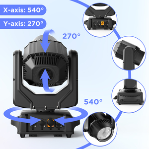 U'King Dmx512ไฟ LED ติดหัวขนาดเล็กกันน้ำ250W, ไฟดิสโก้เอฟเฟกต์ DJ ไฟ LED Ip67เวทีปาร์ตี้ - Product Image 4