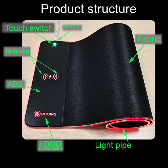 wireless charging mouse pad 800*300*4MM