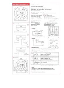 CN101A ดิจิตอลดิจิตอลจอ LCD CN101A 220V 110V 24V 12V สวิตช์ตั้งเวลาได้รีเลย์16A สวิตช์ตั้งเวลาได้