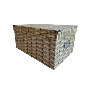 Set di scatole portaoggetti in cartone rettangolare nidificato da 10 pezzi con design personalizzato di fabbrica con manici confezione regalo in carta da imballaggio - Product Image 3