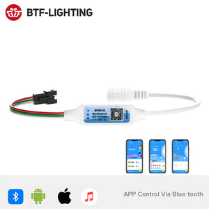 WS2812B WS2811 адресуемых RGB светодиодные мини музыкальный проигрыватель Blue tooth контроллер для цифровая светодиодная лента IOS Android DC5V-24V - Product Image 2