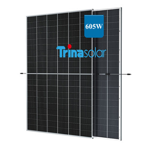 天合光能大功率背板590w 595w 600w 605w 610w太阳能电池板单晶光伏模块 - Product Image 1