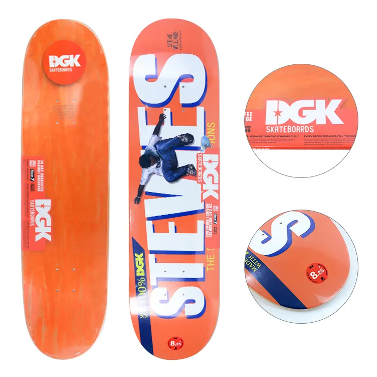 Fabricação DGK 8.0 8.125 8.5 decks de skate personalizados em branco 7 camadas Maple pro Canadian