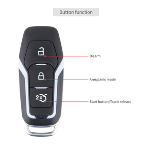 Plug and Play Passive Keyless Entry <strong>Push</strong> <strong>Button</strong> <strong>Start</strong> Car Alarm Fit for <strong>Key</strong> <strong>Start</strong> Petrol Ford - Product Image 2