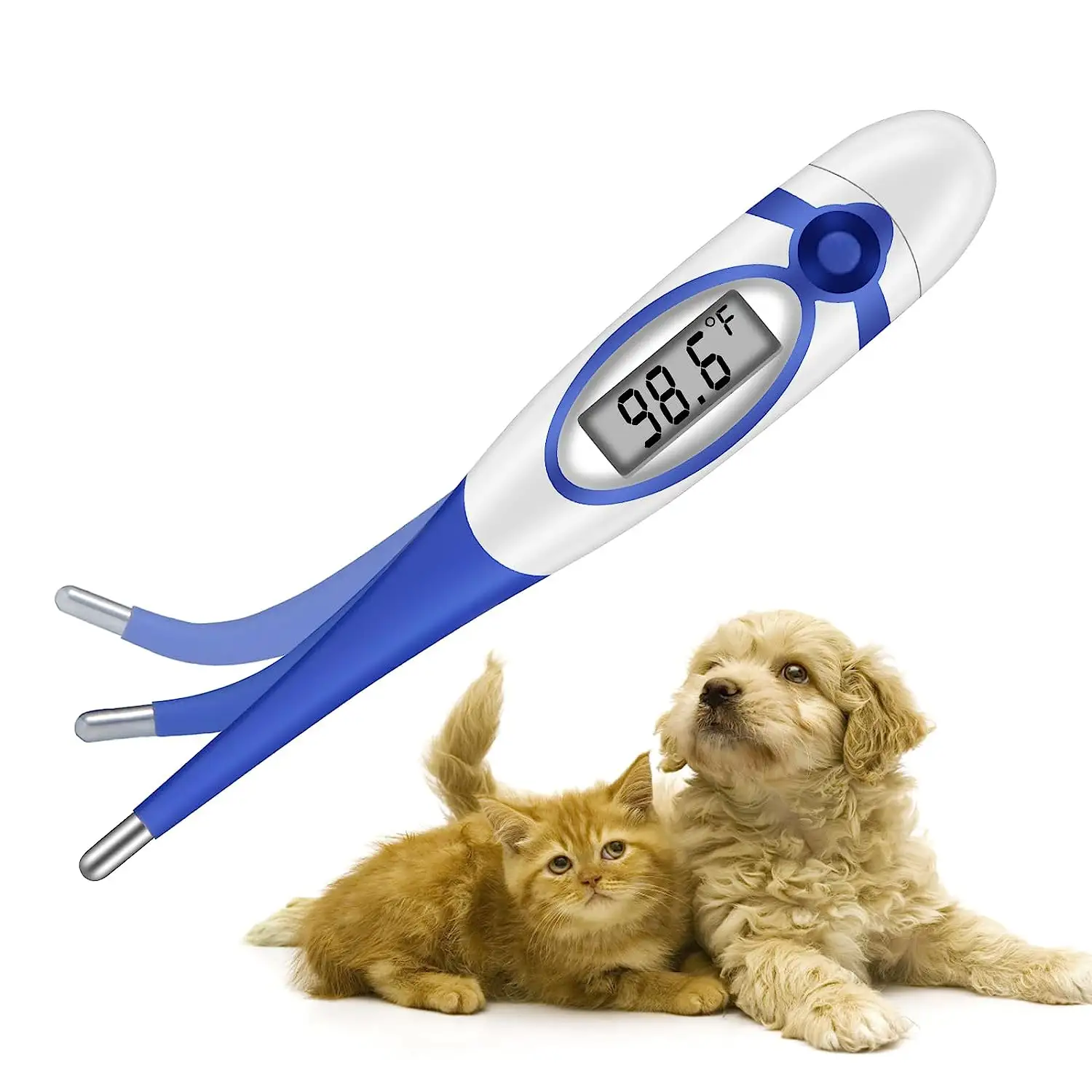 Testa di animale termometro clinico digitale per bambini termometro impermeabile per animali domestici per cani gatti cavallo bovini maiali uccelli pecore