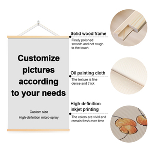 Chất lượng cao tùy chỉnh vải sơn Trường Giáo Dục động lực nói chuyện hoạt hình tường trang trí áp phích thiết kế in tường nghệ thuật - Product Image 2