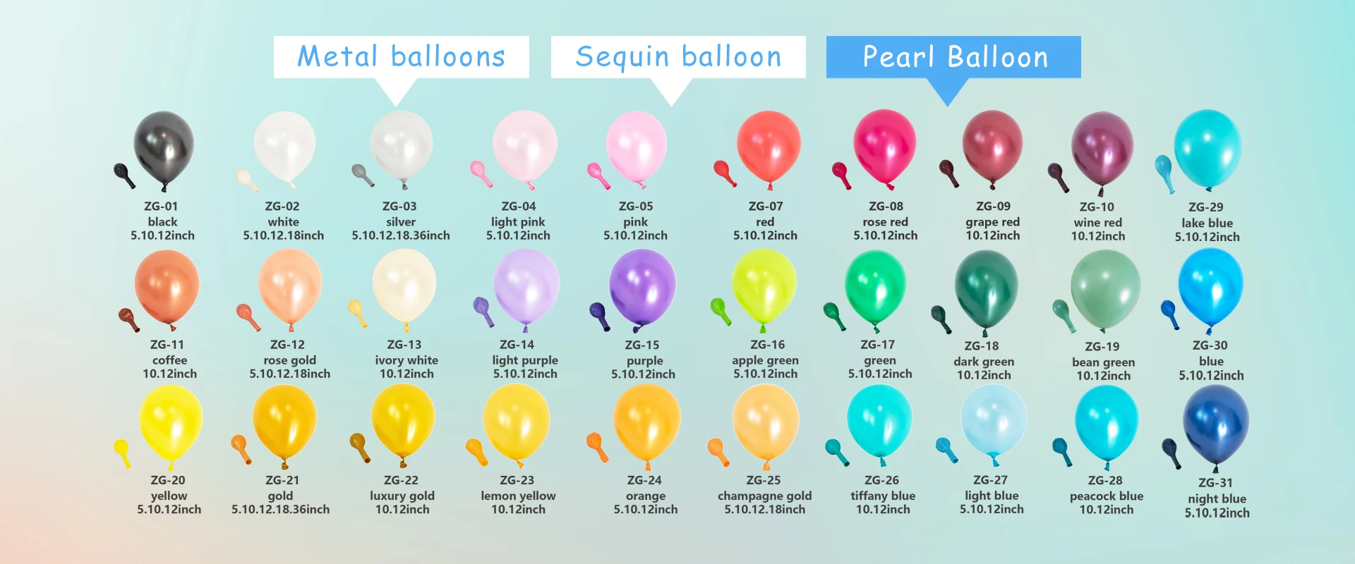 Matte balloon catalogue 2