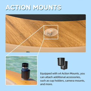 कस्टम आकार 6 फीट 10 फीट 10 फीट गोल फ्लोटिंग रिंग इंफ्लेटेबल वाटर हैममॉक - Product Image 4