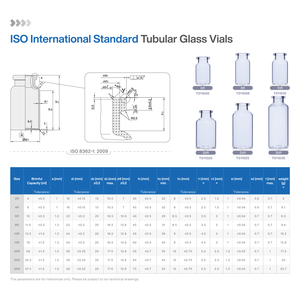 ขวดแก้วสเตอริลขนาด2มล. 3มล. 5มล. 7มล. 8มล. 10มล. 15มล. 20มล. 25มล. 30มล. 30มล. - Product Image 6