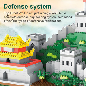 Diy Creative Plastic <strong>Building</strong> Brick Famous <strong>Buildings</strong> Mini Great Wall <strong>Building</strong> <strong>Block</strong> Set - Product Image 5